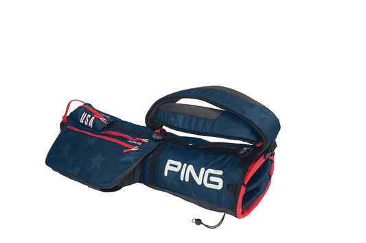 PING Moonlite 201 Stand Bag - Navy / Red