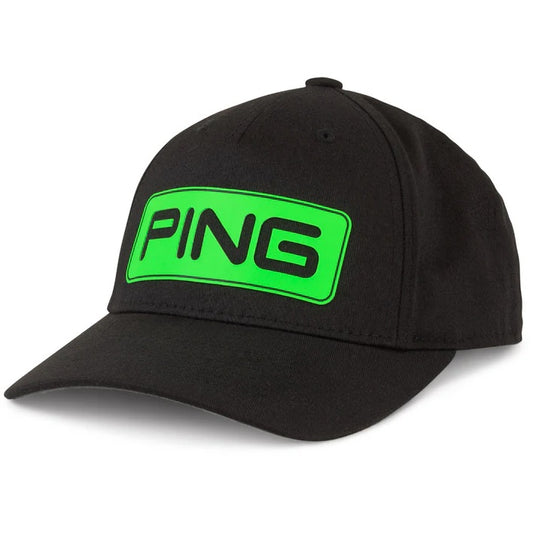 PING Junior Tour Classic Cap - Black / Electric Green