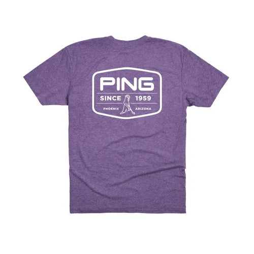 PING Badge T-Shirt - Purple Rush - M