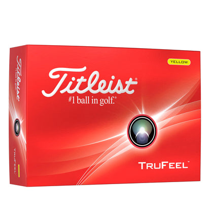 Titleist TruFeel Golf Balls - Yellow - Dozen