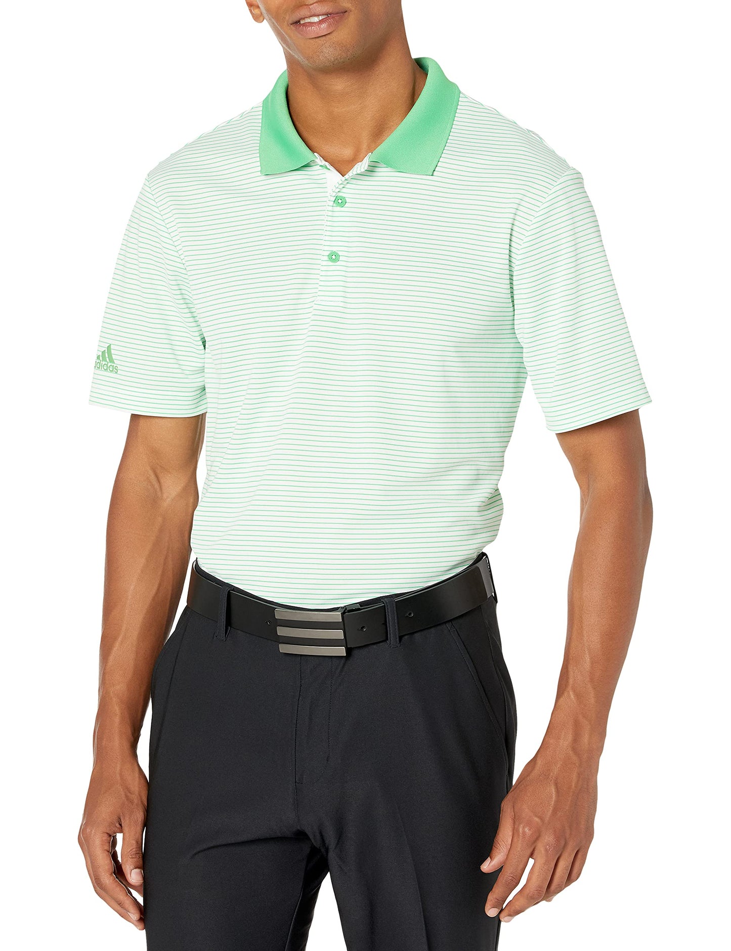 Adidas 2 Color Club Stripe Polo