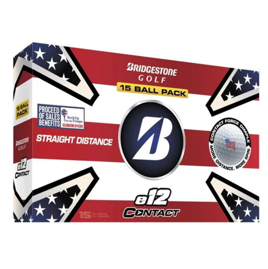 Bridgestone Golf Balls - e12 Contact - Patriot - 15 Ball Pack