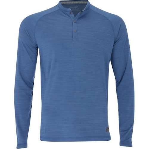 Puma Egw Cloudspun Ls Henley - Federal Blue Heather - M