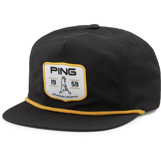 PING 241 Retro Patch Hat - Black