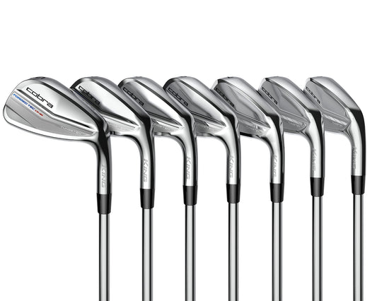 Cobra KTC4 One Length Iron Set - SV BK -  5-GW - RH Steel Stiff