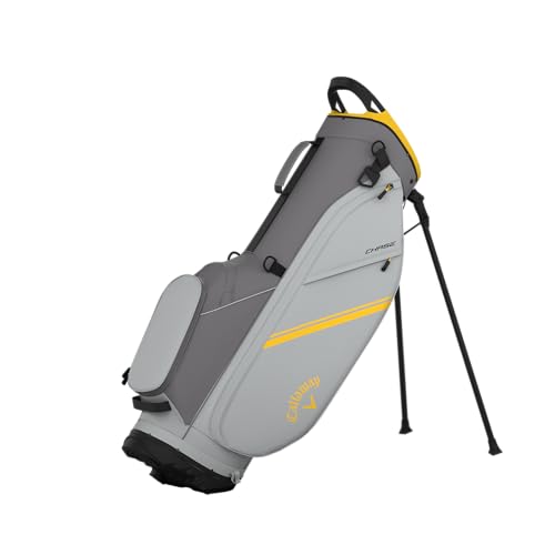 Callaway Chase Stand Bag - Charcoal/Silver/Golden Rod