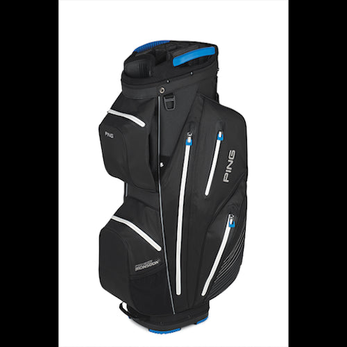 PING 171 Pioneer Monsoon Waterproof Golf Bag - Black / Birdie Blue