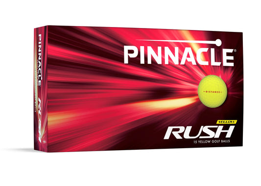 Pinnacle Rush Golf Balls - Yellow - 15 Ball Pack