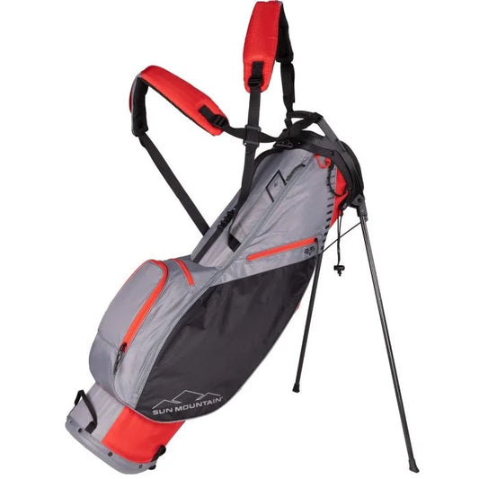 NEW Sun Mountain 2.5+ Stand Bag 2023 - Red/Nickel/Black