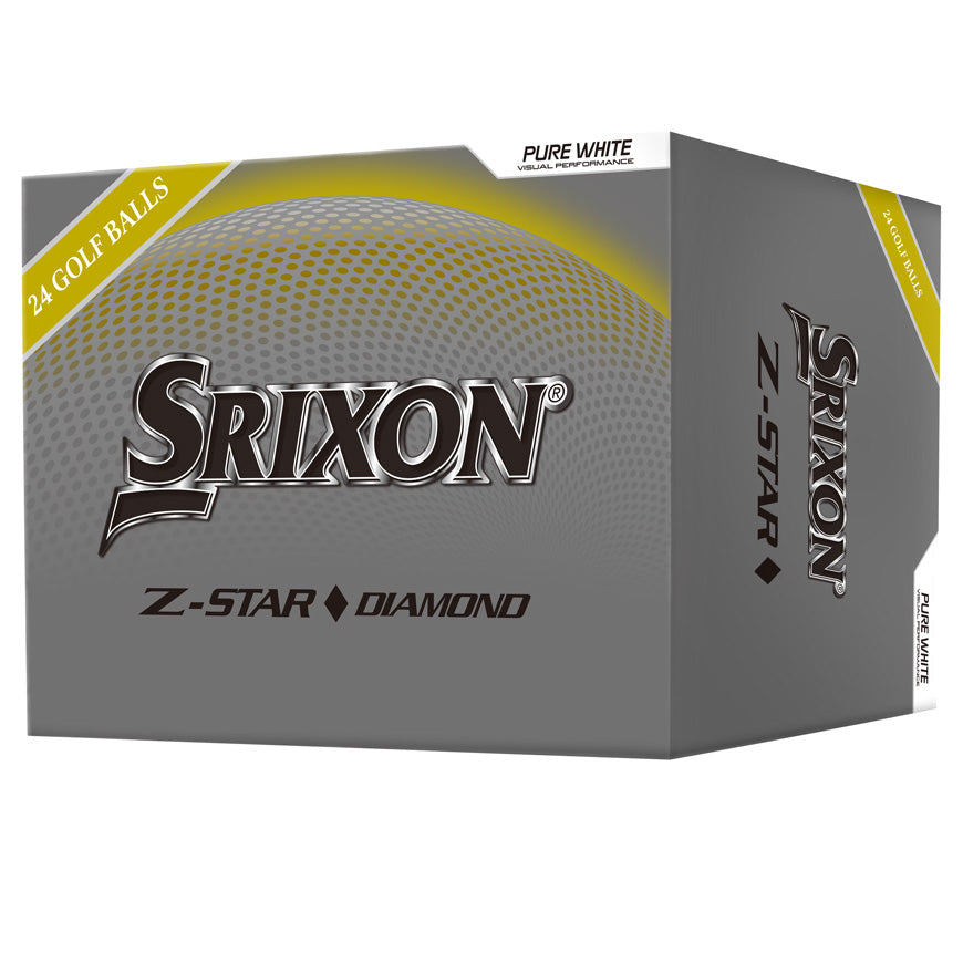Srixon Z-Star Diamond golf balls packaging on a white background