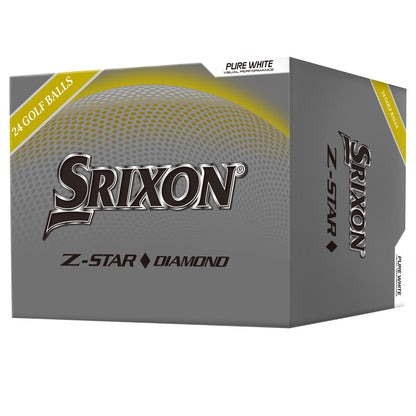 Srixon Z-Star Diamond golf balls packaging on a white background