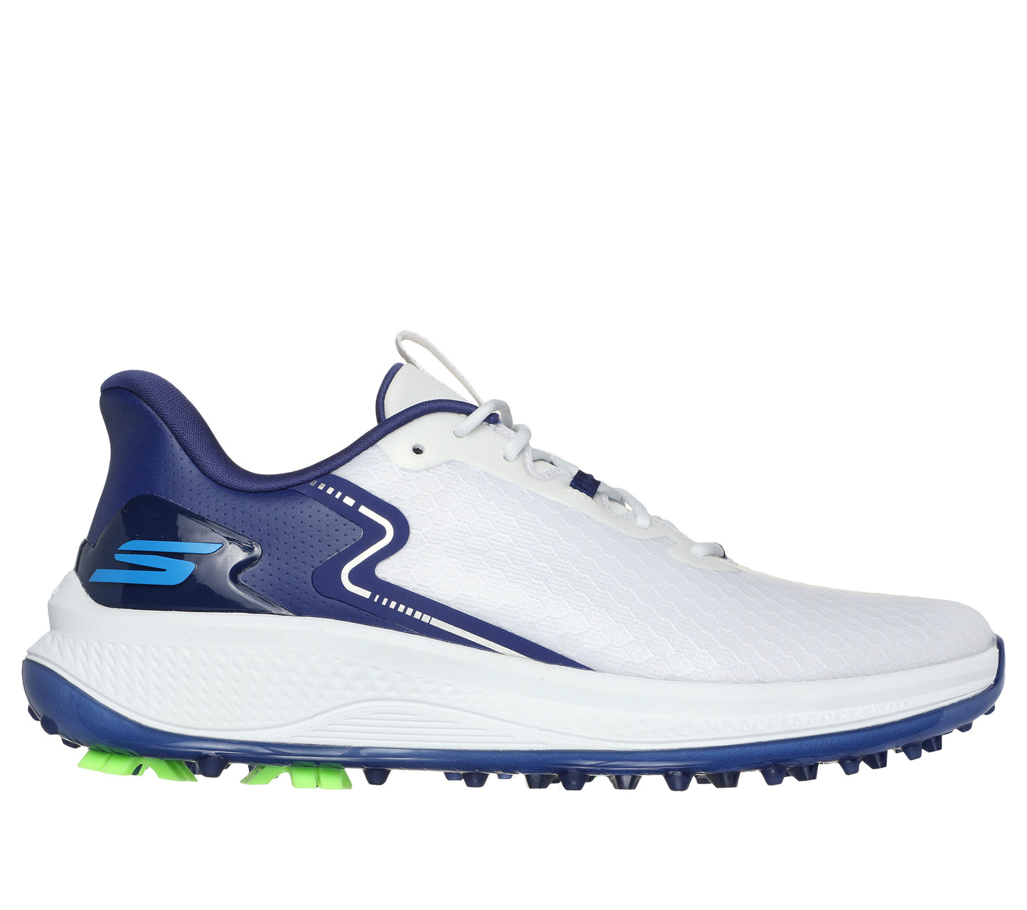 Skechers Go Golf Blade GF Golf Shoes - White / Navy Blue