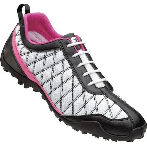 FootJoy Summer Series Women's Golf Shoe - WHT/BLK/PNK - Size 6 (Previous Season)