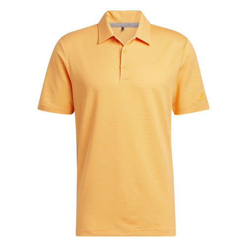 Adidas Ottoman Pencil Stripe Polo - Orange Rush