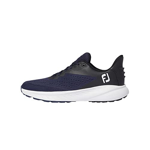 FooyJoy Flex XP Spikeless Golf Shoes - Navy/Blue/White