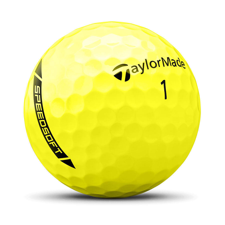 TaylorMade 2024 SpeedSoft Golf Balls - Yellow/Dozen(12) - NEW