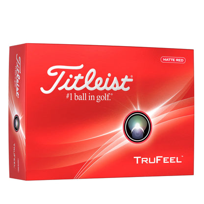 Titleist TruFeel 2024 Golf Balls - Matte Red - Dozen