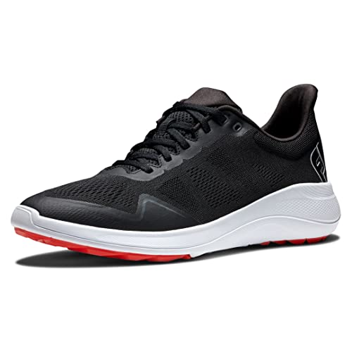 FootJoy Flex Golf Shoes - Black/Red