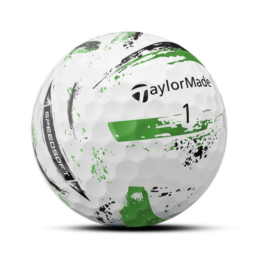 TaylorMade 2024 SpeedSoft Ink Golf Balls - Green/Dozen(12) - NEW