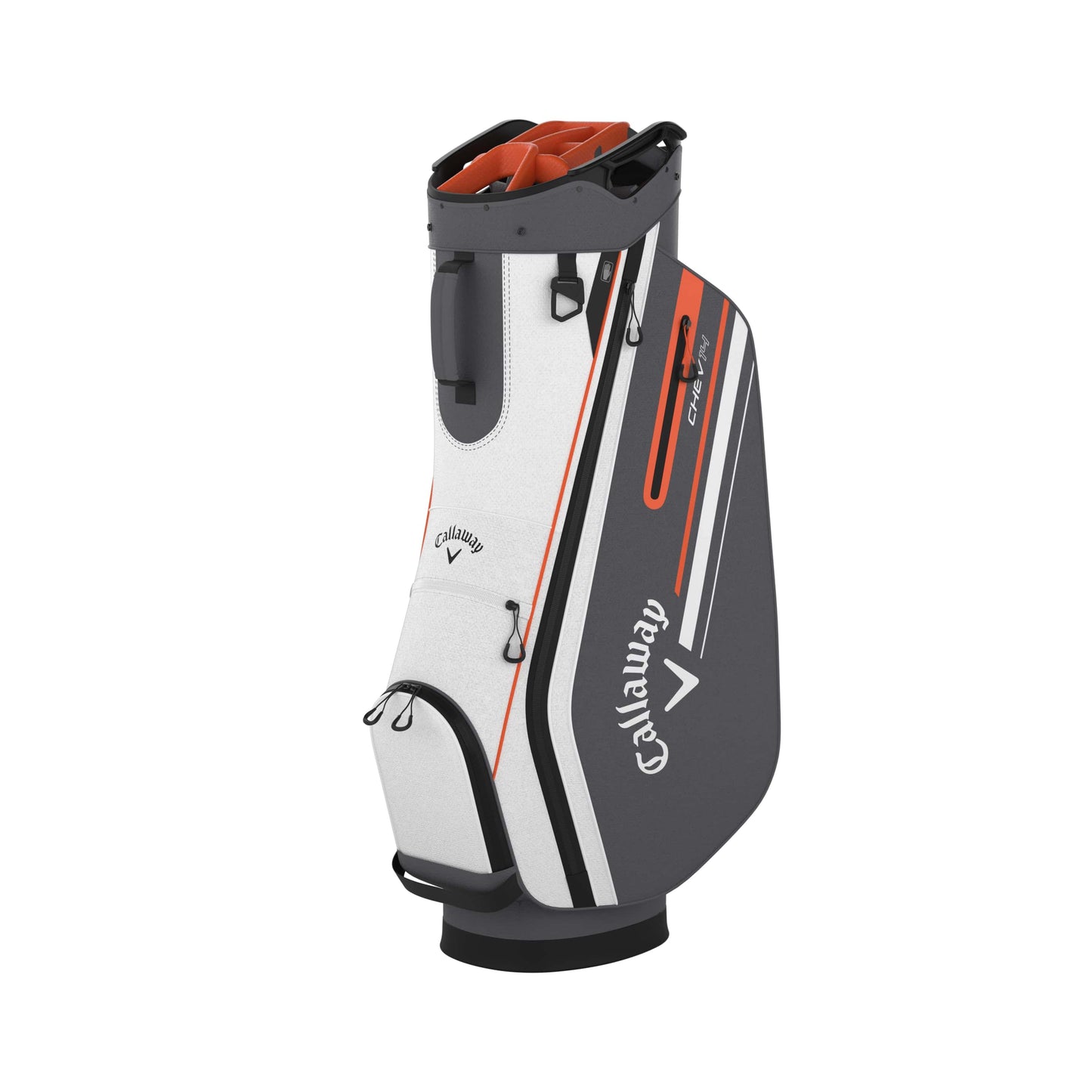 Callaway Chev 14 2024 Cart Bag - White / Charcoal / Orange