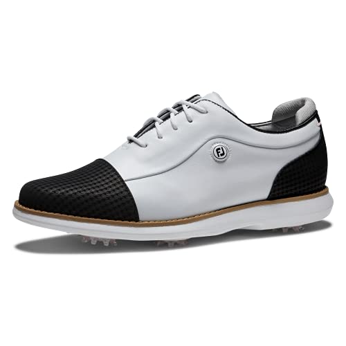 FJ Traditions Women Cleated Laced White/Black/White - 97912