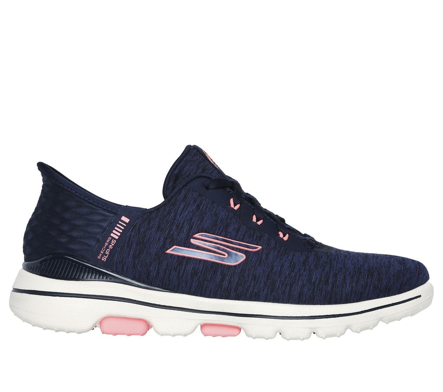 Skechers Go Golf Walk 5 Slip-Ins Women's Golf Shoes - Navy / Pink