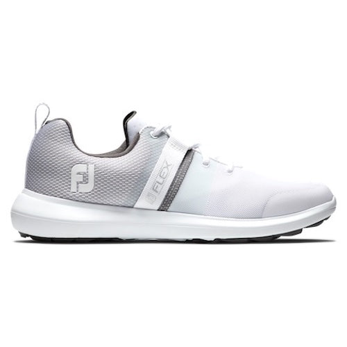 FootJoy Flex Spikeless Golf Shoes - White