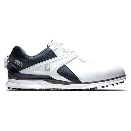 FootJoy Pro SL Carbon BOA Golf Shoes - White / Navy Carbon