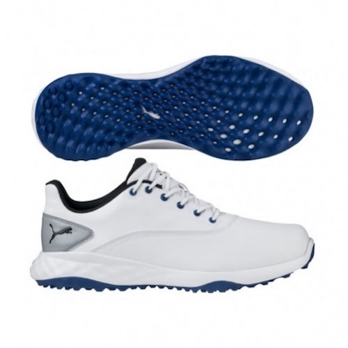 PUMA Grip Fusion 8942501 Golf Shoes - White / Black / True Blue M