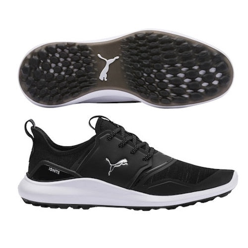 PUMA Ignite Nxt Golf Shoes - Black / Silver / White
