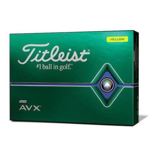 2020 Titleist AVX Golf Balls - Yellow