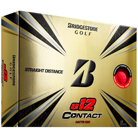 Bridgestone E12 Contact Matte Red Golf Balls