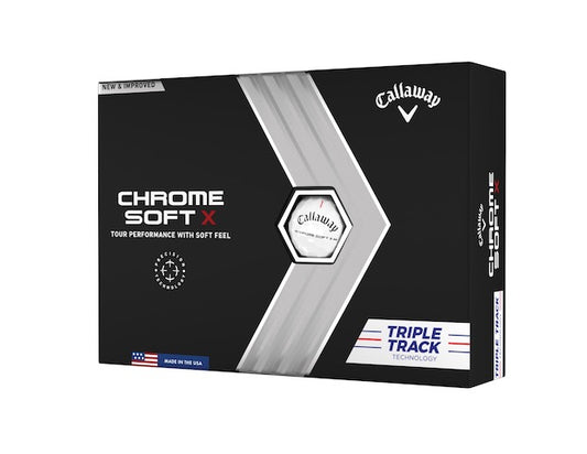 Callaway Chrome Soft X Triple Track White Golf Balls