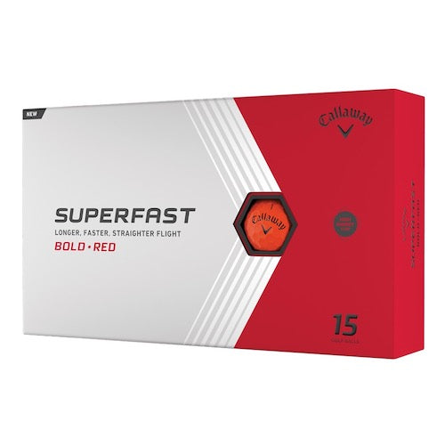 Callaway SuperFast 15-Ball Pack - BOLD Red