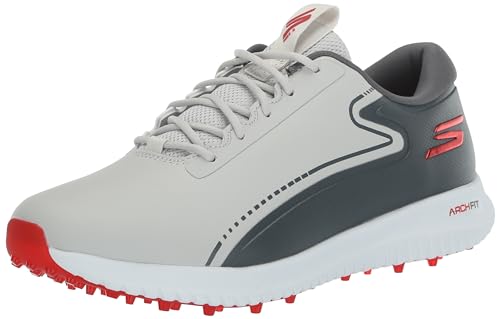 Skechers Go Golf Max 3 Golf Shoes - Gray / Red
