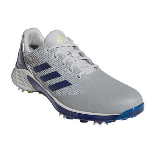 Adidas ZG21 Motion Men's Golf Shoes - Grey Two / Victory Blue / Pulse Yellow