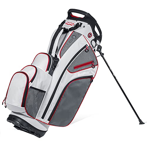 Chiller Hybrid Stand Bag - White/Charcoal/Red