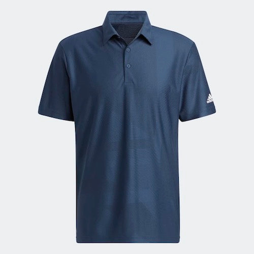 Adidas Jaquard Polo - Crew Navy/Grey