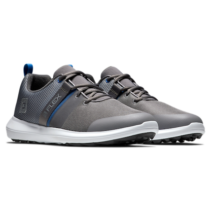 FootJoy Flex Spikeless Golf Shoes - Grey / Blue