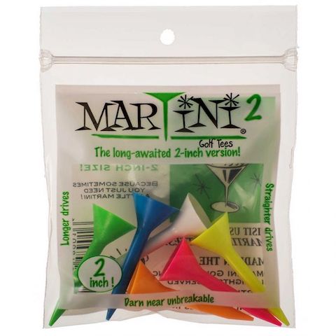 Martini Golf 2" Tee - 5 Count - Assorted