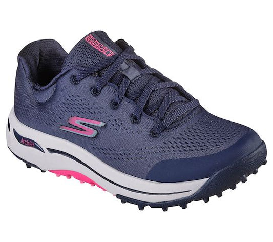 Skechers Women's Go Golf Arch Fit Balance Golf Shoes - Navy Pink