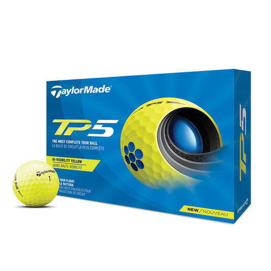 TaylorMade 2021 TP5 Golf Balls - Yellow