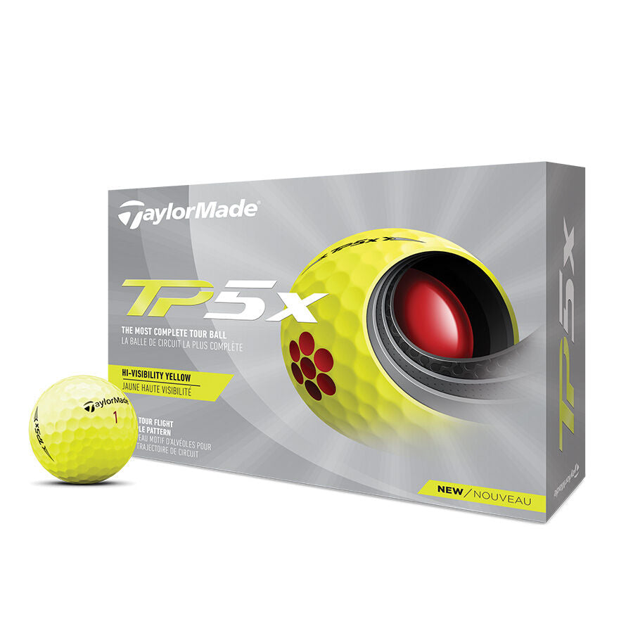 TaylorMade 2021 TP5x Golf Balls - Yellow